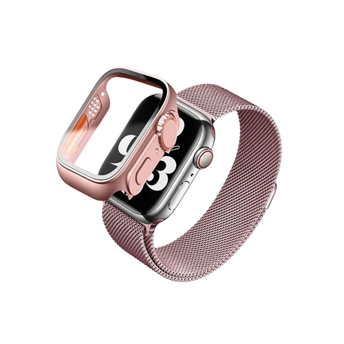 Curea Apple Watch - Pink + Case - HUSERO2