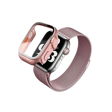 Curea Apple Watch - Pink + Case - HUSERO2