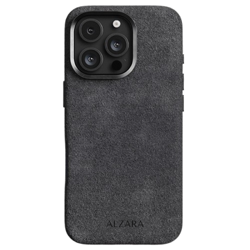 Husa iPhone - Alcantara Black - ALZARA