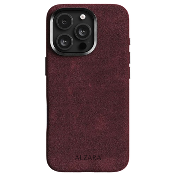 Husa iPhone - Alcantara Red - ALZARA