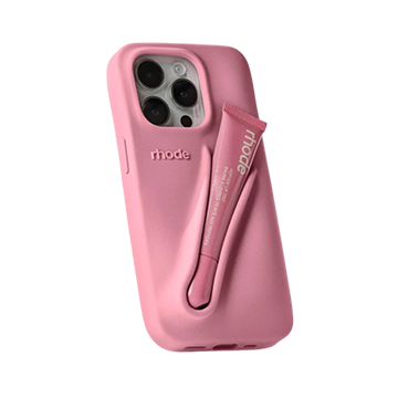 Husa iPhone - Rhode Pink + Lip Gloss