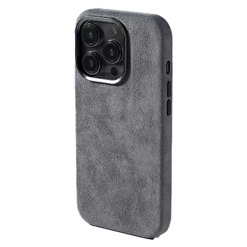 Husa iPhone - Alcantara Grey - ALZARA